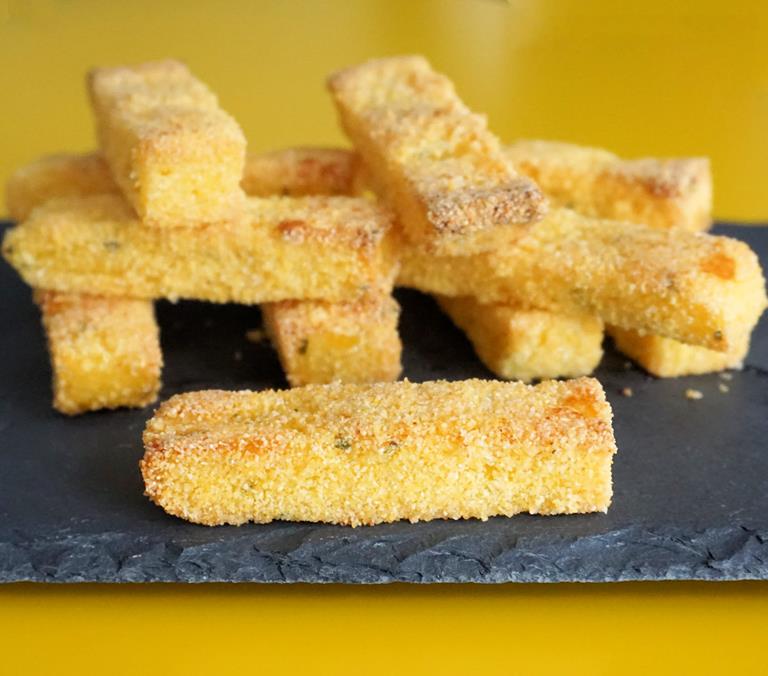 Polenta Chips Recipe Cuisine Fiend